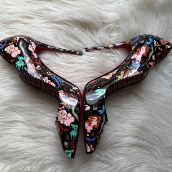 NWT•Christian Louboutin X Dr Bored Limited Edition Hot Chick 100 Pumps Size: 37 - Picture 3 of 13